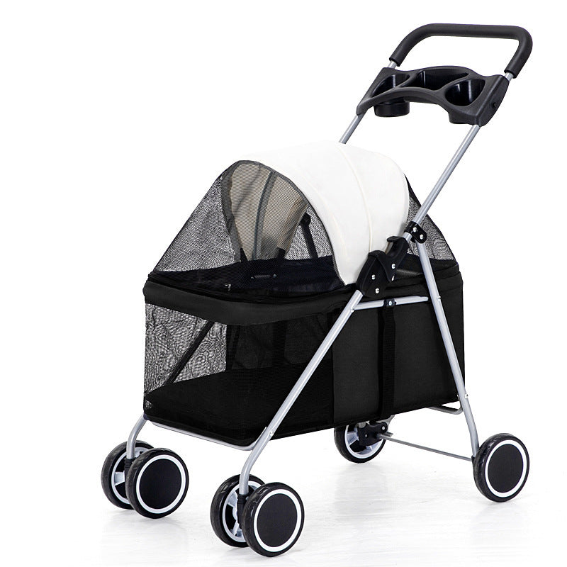 Easy Fold Pet Stroller for Small Dogs & Cats