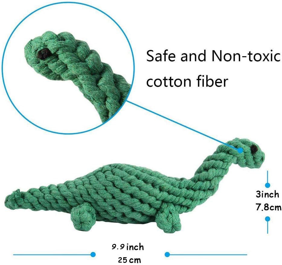 Durable Dino Rope Toy for Happy Chewers